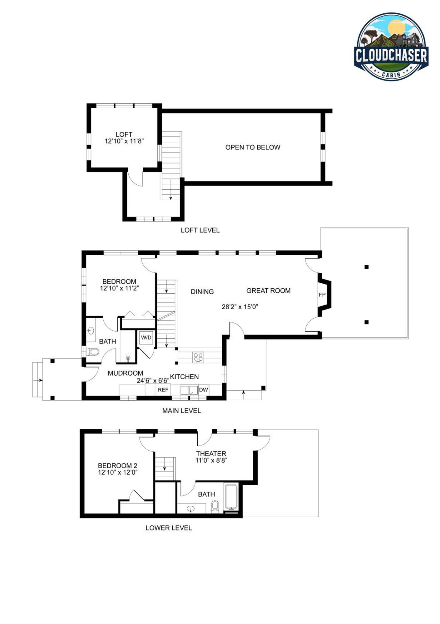 Cloudchaser Cabin, Private, New Cabin, 2 Kings, Cozy, Modern, Hot Tub, View, Theater Villa Sevierville Exterior photo